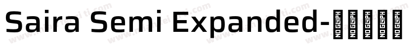 Saira Semi Expanded字体转换